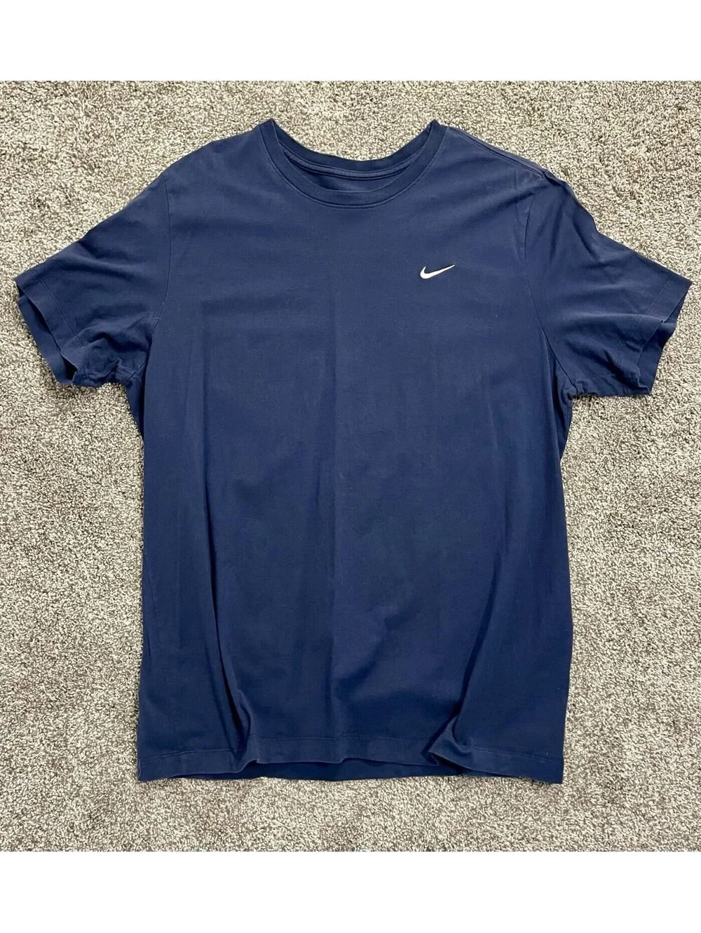 Nike Tee Navy Swoosh T-Shirt Men's XL